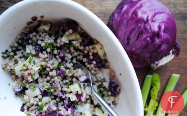 Salada De Cuscuz Roxo E Verde