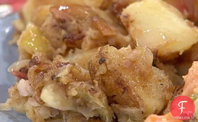 Maçã, batata e cebola Hash