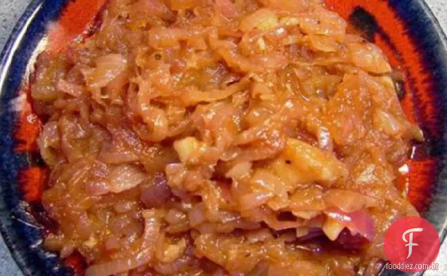 Cebola Vermelha Confit