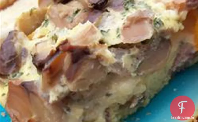 Quadrados De Omelete Assados