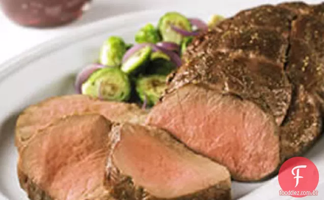 Lombo De Carne Com Molho Balsâmico De Cranberry Fácil