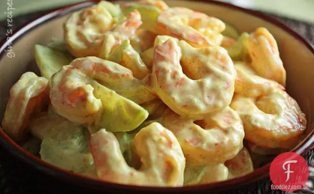 Salada Cremosa De Camarão E Aipo