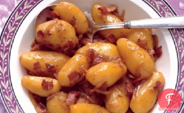 Batatas com Bacon e cebola