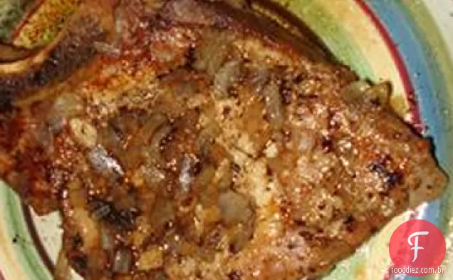 Cola Cebola Costeletas De Porco