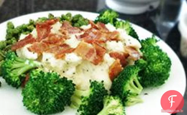 Purê de batatas e leitelho