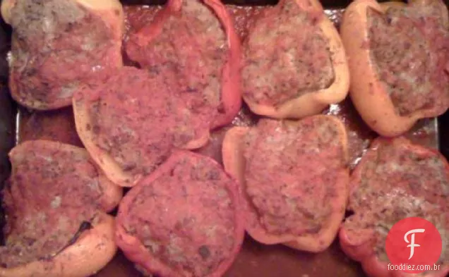 Pimentas Recheadas De Três Carnes