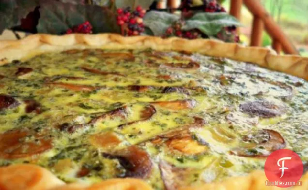 Barbara Bush's Mushroom Quiche