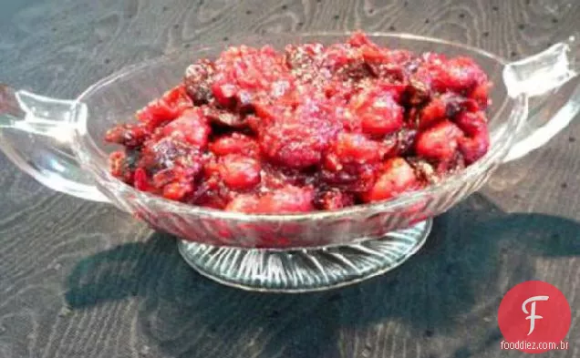 Molho De Cranberry Com Cerejas Secas