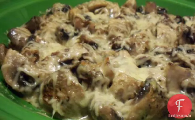 Gratinado De Cogumelos Com Queijo Asiago
