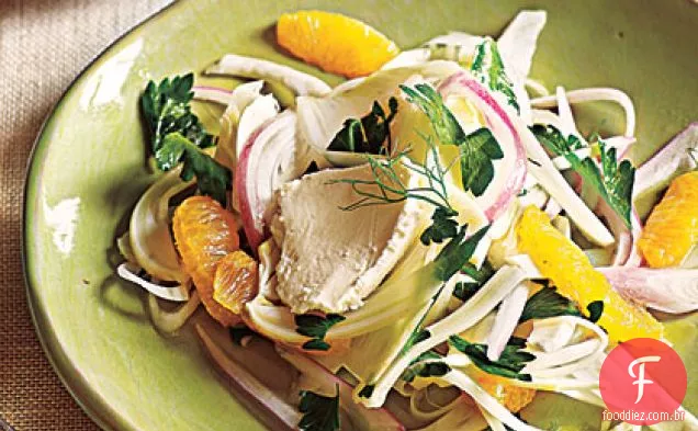 Salada de erva-doce com limão