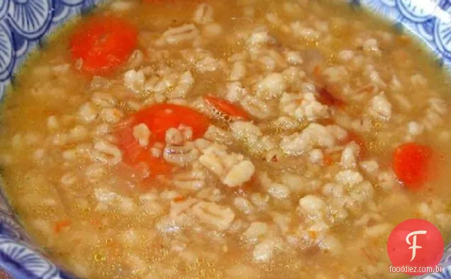 Creme de sopa de cevada e endro
