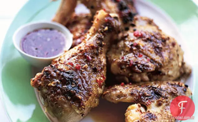 Tequila-frango envidraçado com Jalapeño