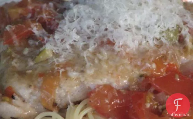Vieira De Porco Com Azeitonas Verdes, Tomate E Vinho Branco