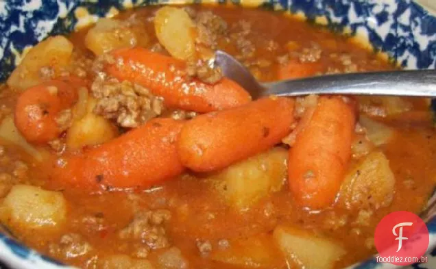 Crock Pot Moído Ensopado De Carne