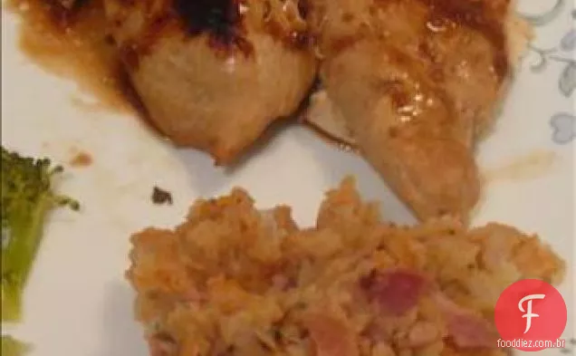 Purê de batatas e cenouras