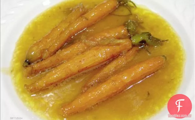 cenouras laranja e gengibre