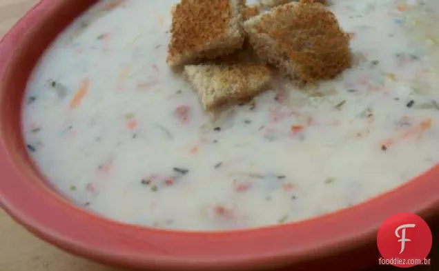 Delicioso creme de sopa de Reuben