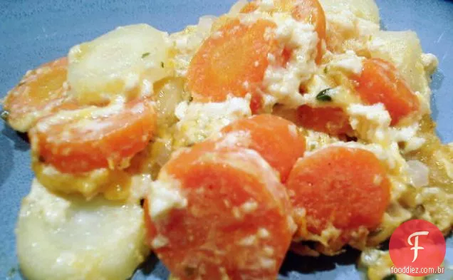Caçarola De Cenoura De Queijo