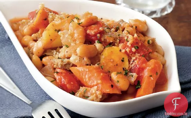 Cassoulet De Feijão Branco Perfumado Com Tomilho