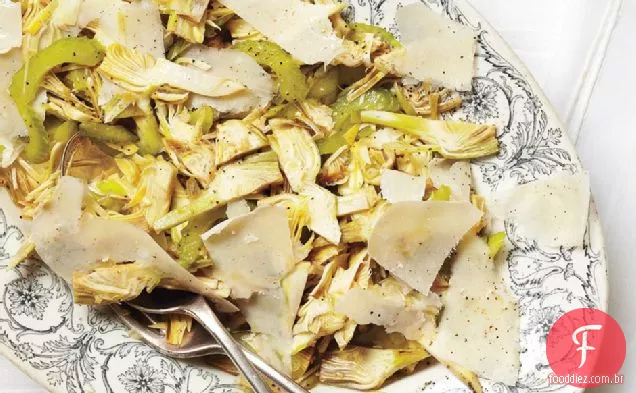 Alcachofra Crua, Aipo E Salada De Parmesão