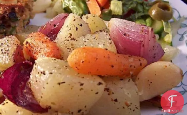Forno Assado Herbed Legumes