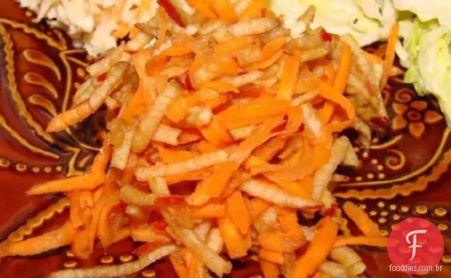 Salada rápida de cenoura e maçã