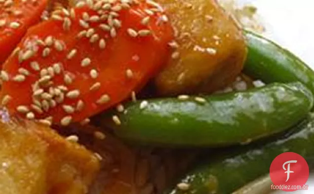 Refogado De Tofu Estilo Carne Laranja