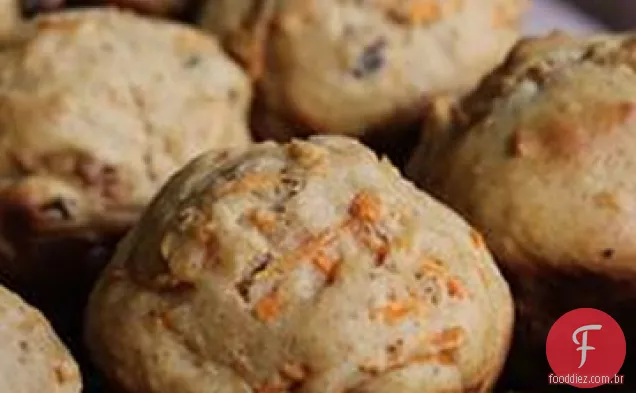 Muffins De Passas De Cenoura Escura