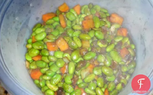 Edamame em molho Kung Pao