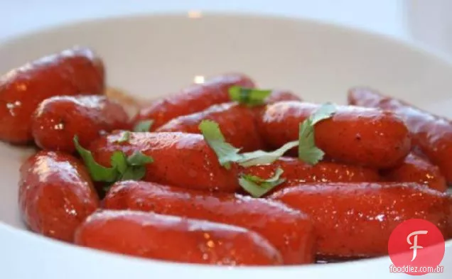 Simplesmente Delicioso Mel Temperado Cenouras