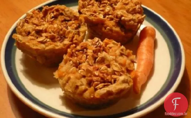 Muffins de cavalo (aveia e cenoura)