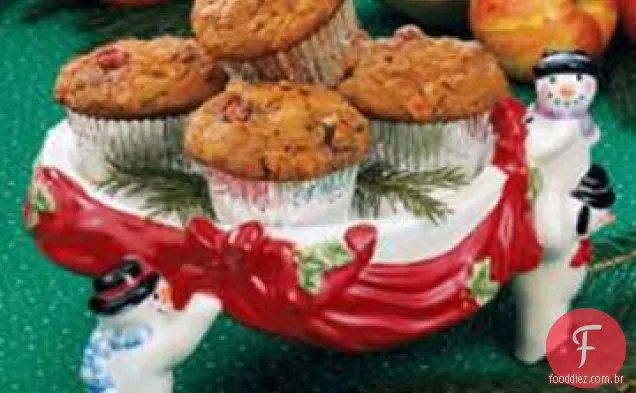 Muffins De Maçã Cranberry