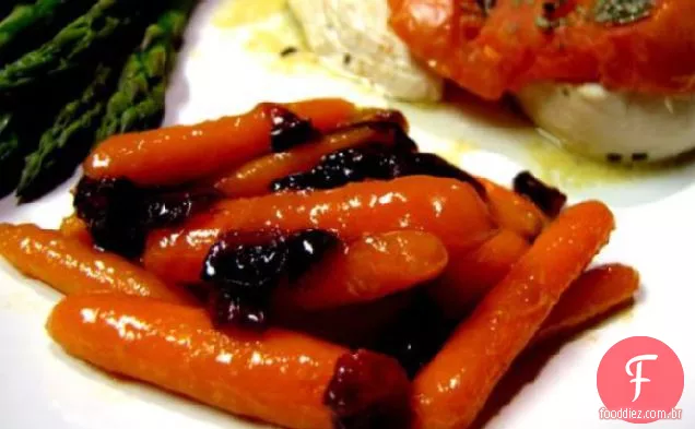 Damasco Laranja Vitrificada Cenouras Com Cranberries
