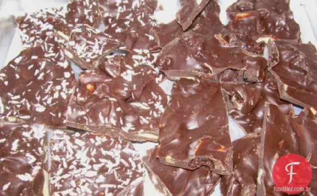 Casca de frutas e nozes (damascos, amêndoas, Cranberries e gengibre)