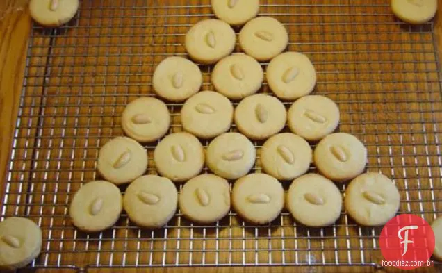Biscoitos Amanteigados De Gengibre E Amêndoa