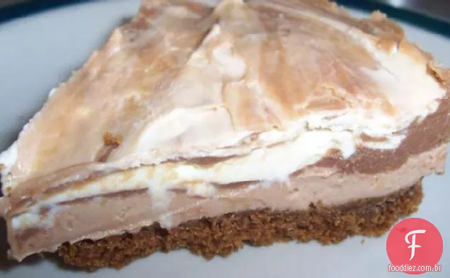 Cheesecake de chocolate decadente sem assar