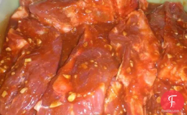 Costelas assadas Forno Churrasco Havaiano