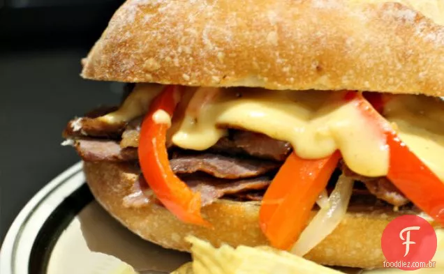Abrir Rosto Ny Faixa Philly Queijo Bifes