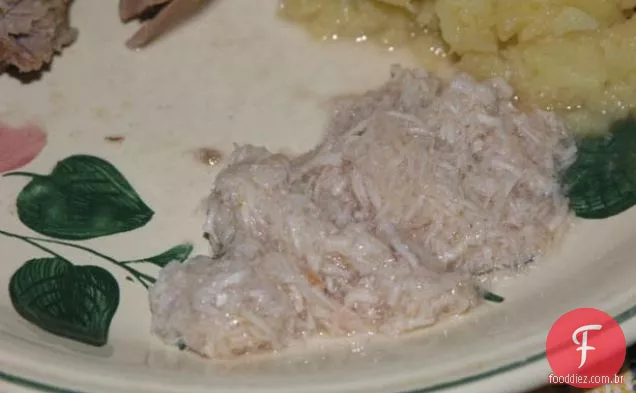 Kartoffelpuree Meerrettich (Purê De Batatas Com Rábano Cre