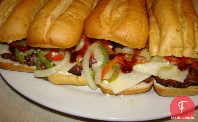 Bife Em Cubos Hoagies