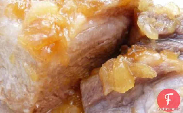 Abacaxi Assado De Porco (Convecção-Microondas)