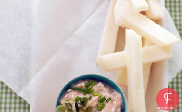Jicama Sticks com molho de pimenta-limão