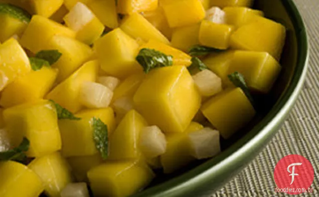 Receita de salada de Manga marinada e Jicama