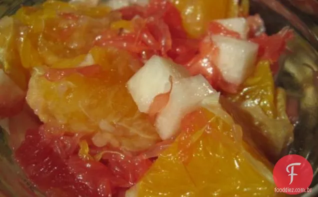 Salada Cítrica Jicama Com Molho Sangria
