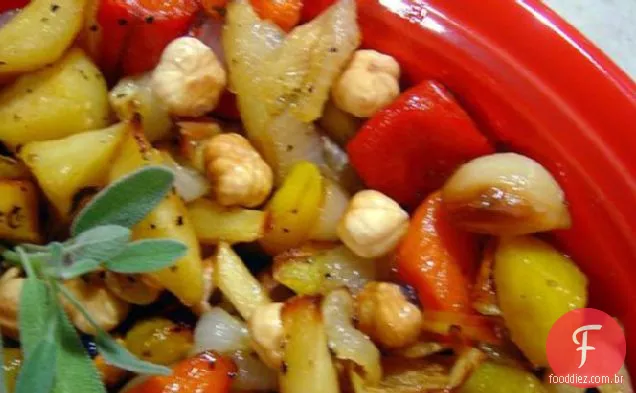 Legumes Assados Com Mel Com Nozes De Macadâmia