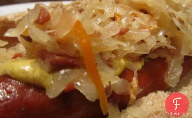 Chucrute com Bacon, batata e cominho