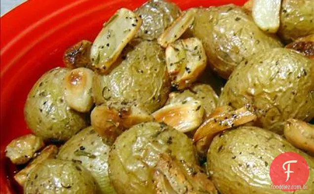 Batatas Com Casca De Microondas