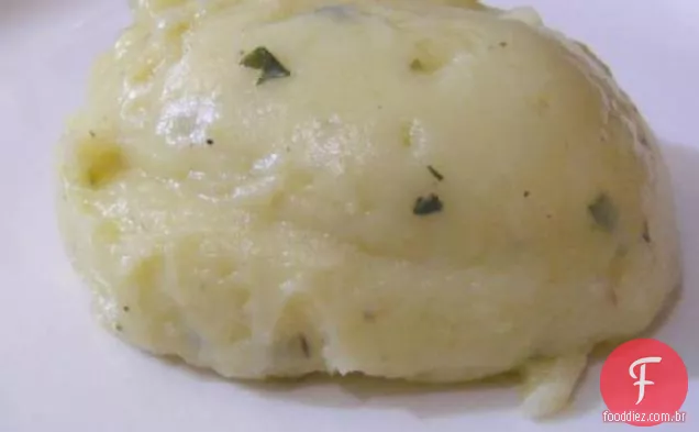 Creme De Leite E Cebolinha Purê De Batatas
