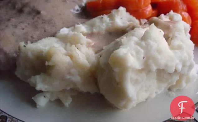 Topo da linha alho purê de batatas