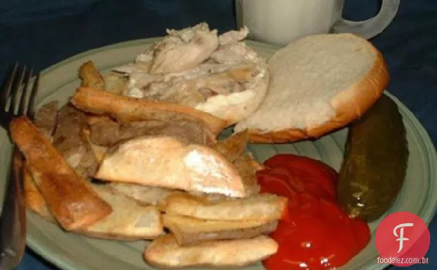 Batatas Fritas Assadas Duas Vezes